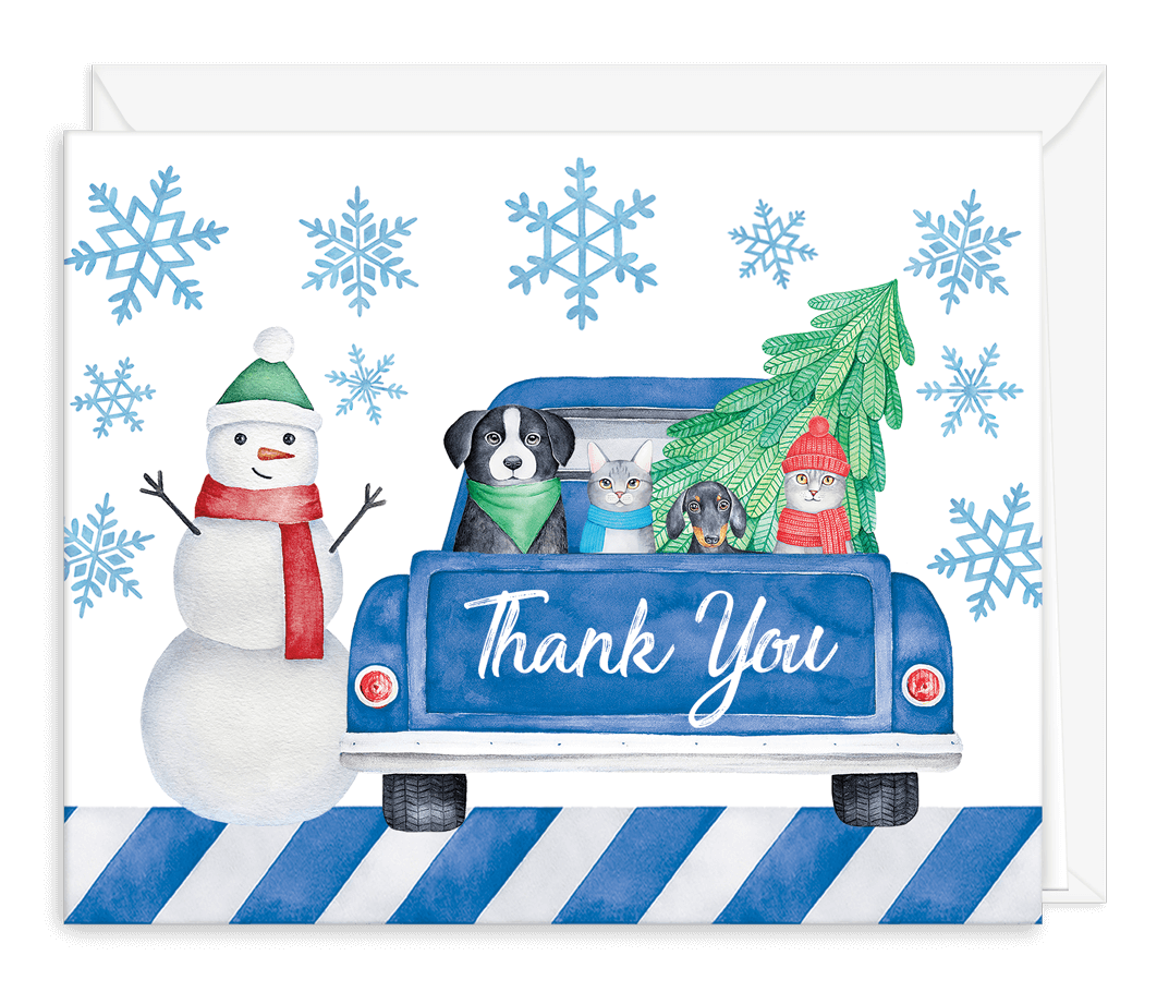 thank you card pets