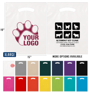 personalized plastic bags for veterinarians
