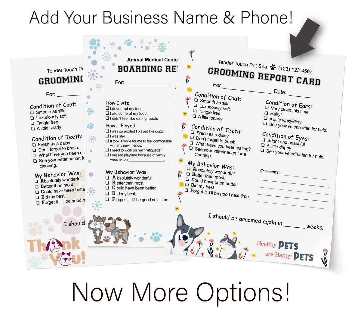 Grooming report card