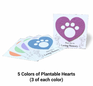 heart paw seed paper